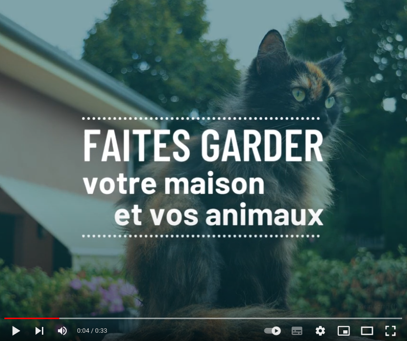 Garde maison et animaux